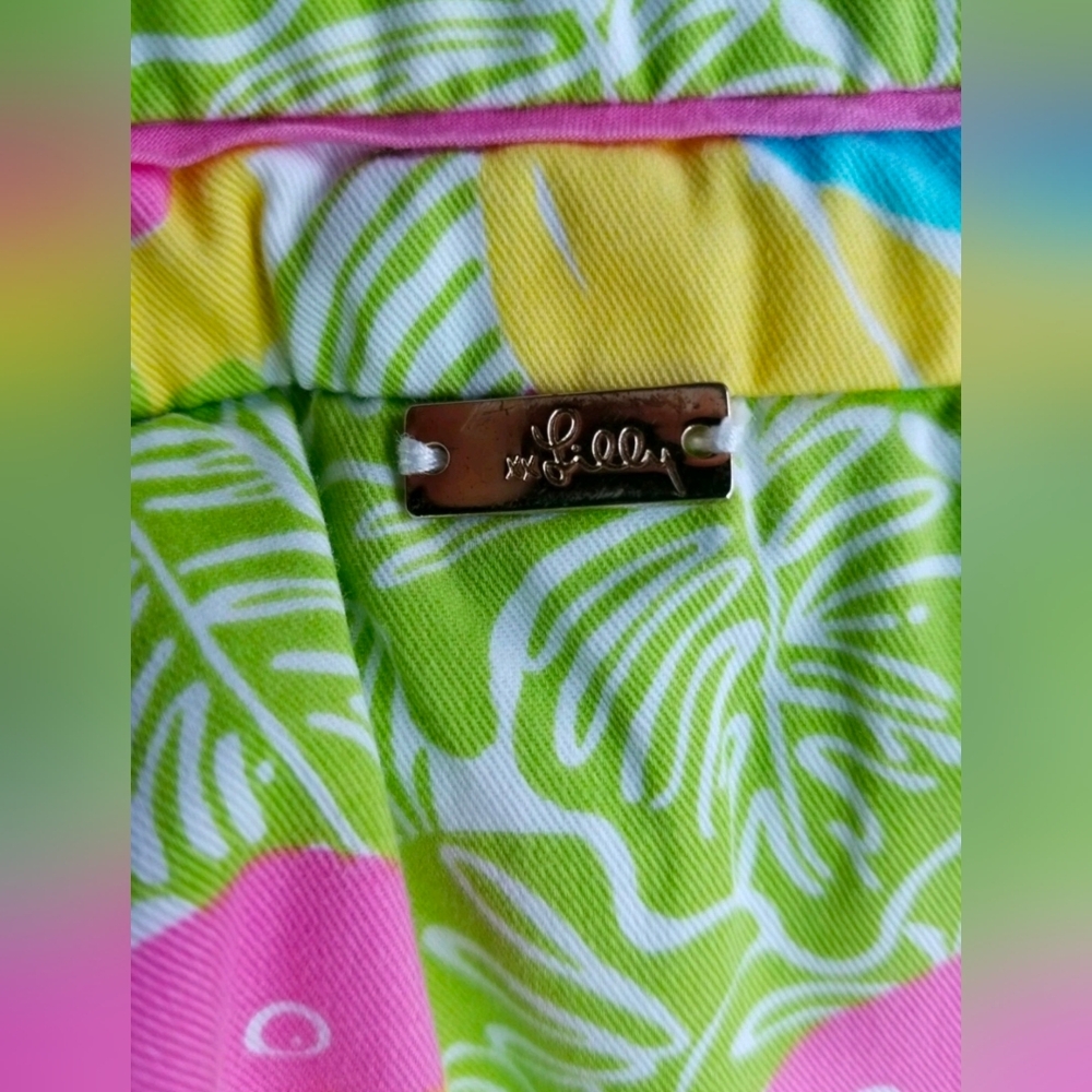 Lilly Pulitzer Women's Skirt Skort Parrots Jungle Print Bright Multicolor Size 0 - Picture 3 of 10